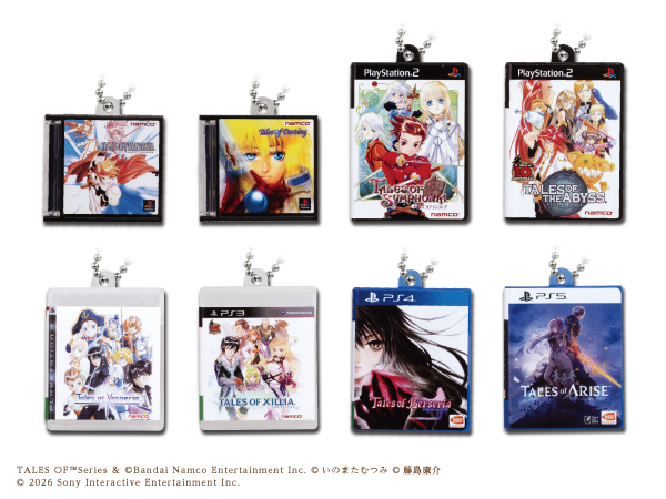 『テイルズ オブ』シリーズ30周年を記念してミニチュアパッケージチャームが登場！